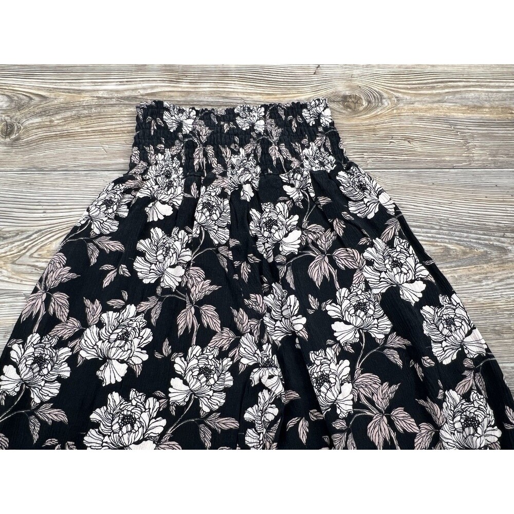 Rewash‎ Junior's L Smocked Waist Split Leg Pants Floral Pull-On Boho Festival - Picture 5 of 14